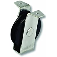 Chapuis VPCP2 Polea de chapa de acero galvanizado - 40 kg - Rueda diámetro 60 mm - Para cuerda de 8 mm de diámetro